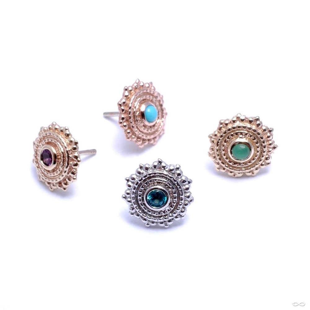 BVLA Afghan 14kt White Gold Cubic Zirconia